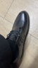 红蜻蜓真皮春夏男士高级感正装皮鞋德比鞋婚鞋内增高鞋 WTA7376 黑色38 实拍图
