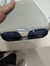 LESCA LUNETIER透明蓝色防紫外线太阳镜男士多边形金属开车墨镜潮海边眼镜女圆脸 实拍图