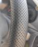 御山河汽车方向盘套真皮手缝头层牛皮冬季方向盘保护套四季防滑吸汗透气 黑色黑线【通用款-真皮材质】 五年免费换新-送安装工具 实拍图