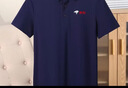 POLO衫商务工衣短袖领翻领工作服厂服工作服定制logo 藏青色 L 晒单实拍图