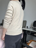 恒源祥100%纯羊毛衫女半高领毛衣女宽松打底衫秋冬季时尚女装针织衫上衣 实拍图
