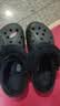 卡骆驰（CROCS）贝雅暖绒克骆格洞洞鞋|206633 黑/黑-060   37 /38(230mm)   实拍图