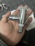 潜水艇（Submarine）洗衣机水龙头专用一进二出角阀黄铜双出水水嘴自动止水阀46分通用 1进1出 亮银色（卡扣/4分螺纹） 实拍图
