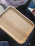 千年恋木 日式木质托盘 原木实木蛋糕点心面包果盘茶盘木碟定制刻字批发 25*18cm方形托盘 实拍图