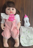 安娜公主仿真娃娃婴儿软胶重生女孩玩具软硅胶会说话公仔安抚可洗澡洋娃娃 实拍图