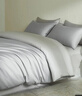 MIDO HOUSE铭都60支纯棉四件套全棉床上用品A类贡缎高端轻奢高级感床单被套200x230cm薄暮灰 实拍图
