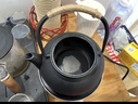 万家全铸铁壶煮茶器围炉煮茶壶煮水泡茶烧水壶铁质功夫茶具电陶炉煮茶器 【中号】铁壶+不锈钢滤网 900ml 实拍图