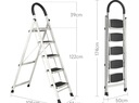 奥鹏梯子家用折叠人字梯五步梯登高爬梯多功能合梯加粗扶手楼梯乔迁梯 实拍图