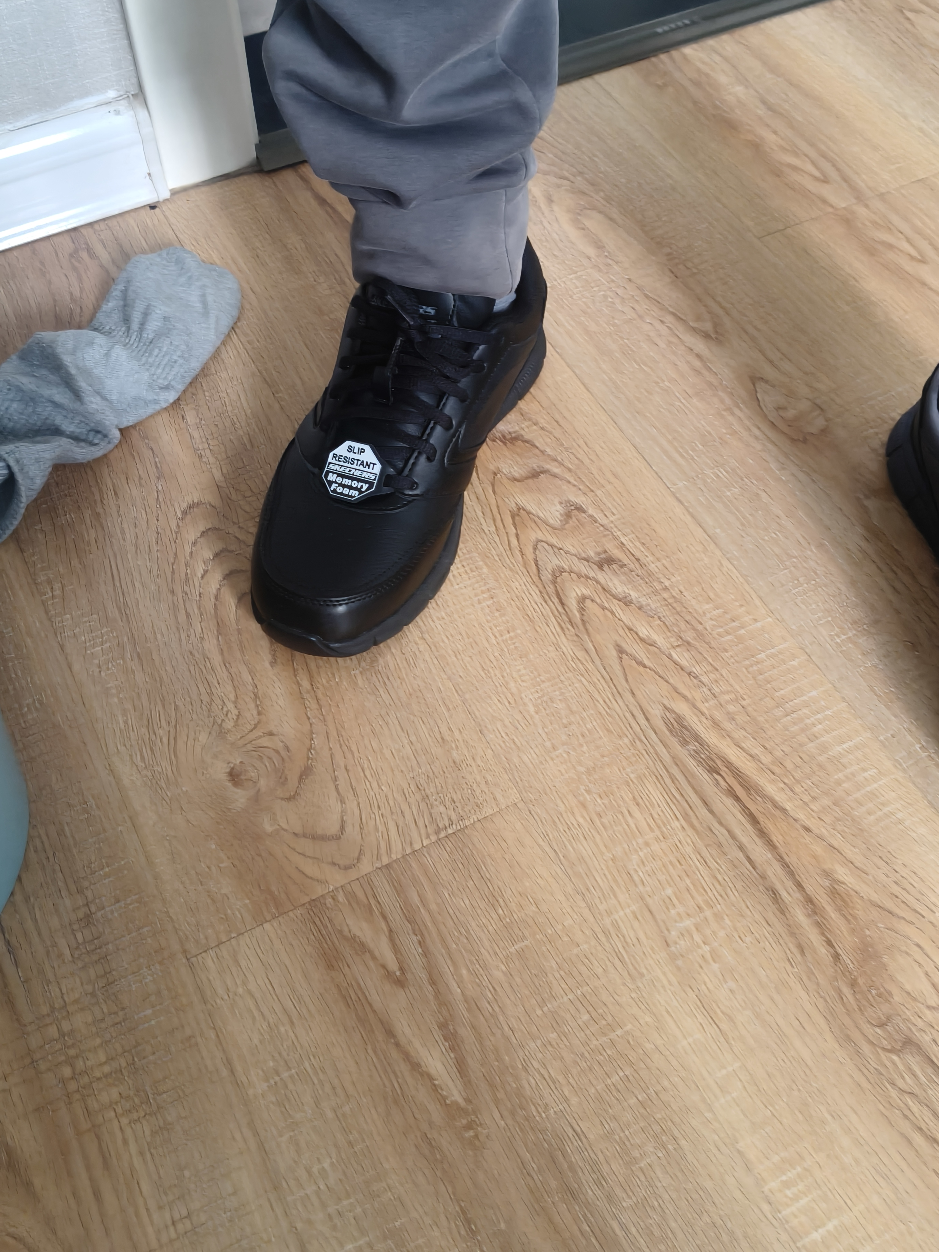 斯凯奇（Skechers）商务鞋男鞋夏季厚底通勤板鞋休闲鞋软底工作鞋77156 实拍图