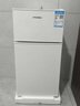 HYUNDAI（韩国现代）小冰箱迷你小型家用冷藏冷冻宿舍出租房办公室双开门二门电冰箱节能省电 80L白【行业热卖+日销过百】 实拍图