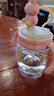 葆氏儿童牛奶杯学饮杯直饮喝水杯宝宝吸管杯PPSU材质带刻度300ML-粉兔 实拍图