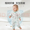 欧孕（OUYUN）婴儿衣服夏季薄款空调服睡衣男女宝宝连体衣网眼竹棉哈衣爬服 珊瑚深海【半背网孔 竹棉针织】 80cm 【建议身高79-84cm】 实拍图
