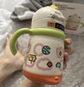 babycare儿童保温杯婴儿宝宝学饮杯吸管水杯水壶不锈钢300ml-新旧款混发 实拍图