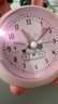 北极星（POLARIS）闹钟创意卡通可爱小闹表卡通懒人床头学生儿童电子钟 粉色【开学季】 实拍图