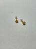 周六福小金花足金999黄金耳钉女积存金黄金计价AC090379 一对 约0.67g 实拍图