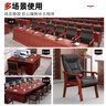 荣将会议椅实木办公椅棋牌麻将椅大班椅老板椅书房家用电脑椅加厚西皮 实拍图