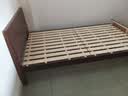 兴瑀汇实木床1.5米1.8m新中式双人床胡桃色木床主卧家用现代简约单人 胡桃色床 1.2米*2米框架结构 实拍图