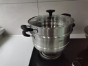 爱仕达（ASD）蒸锅双层不锈钢蒸锅 家用炖蒸煮一体汤锅 30CM大容量蒸笼QVL1530 实拍图