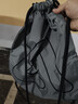 京东京造防水健身抽绳包 男女新款旅行跑步运动双肩背包 大容量 黑色 实拍图