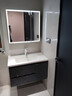 凯蒂芙蜂窝铝浴室柜太空铝陶瓷一体洗漱台装洗脸盆柜组合现代简约洗手池 81CM【智能全面镜柜】感应灯光 陶瓷一体盆 实拍图