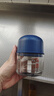 绞肉机小型打蒜器家用绞蒜切蒜器多功能辅食料理机电动蒜泥神器蒜蓉机自动切菜机压蒜器 蓝色升级款 0.26L 加厚玻璃杯 6页刀 实拍图