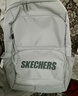 斯凯奇（Skechers）双肩包男女同款学生经典红色书包时尚大容量休闲运动旅行通勤背包 月球灰/00MV 实拍图