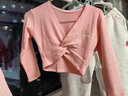 s.lemon 儿童舞蹈服披肩外套春秋保暖针织长袖舞蹈毛衣芭蕾舞女童练功服 粉红色披肩 L /130（建议身高110-120cm） 实拍图