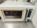 美的（Midea）空气炸微波炉烤箱一体机复古奶油风高颜值无油低脂大功率APP智能变频不锈钢内胆25L（PC23F5W） 实拍图