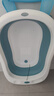 十月结晶婴儿洗澡盆新生儿大号可折叠智能感温格洛里蓝浴盆浴网浴垫3件套 实拍图