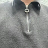 JEEP SPIRIT吉普半拉链卫衣男春季韩版立领针织衫男潮流上衣 花灰色 2XL 实拍图