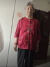 弥美乐中老年女装夏装套装奶奶装2025新款妈妈装60-80岁老年人衣服中袖 绿色花冰丝两件套 3XL 适合115-130斤 实拍图