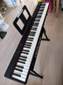 特伦斯电子琴88键成人儿童智能折叠钢琴X61A/V20手卷钢琴键盘乐器 V20典雅黑+专用琴包+Z型琴架 实拍图