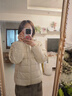 亚瑟士（asics）童装冬季儿童柔软舒适三防轻薄保暖羽绒服【高充绒量】 奶白色 清洁度1000-鸭绒 150 充绒量88.5g 实拍图
