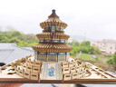 大眼小娃3D立体拼图木质 古建筑天坛拼装积木模型儿童DIY手工玩具生日礼物 实拍图