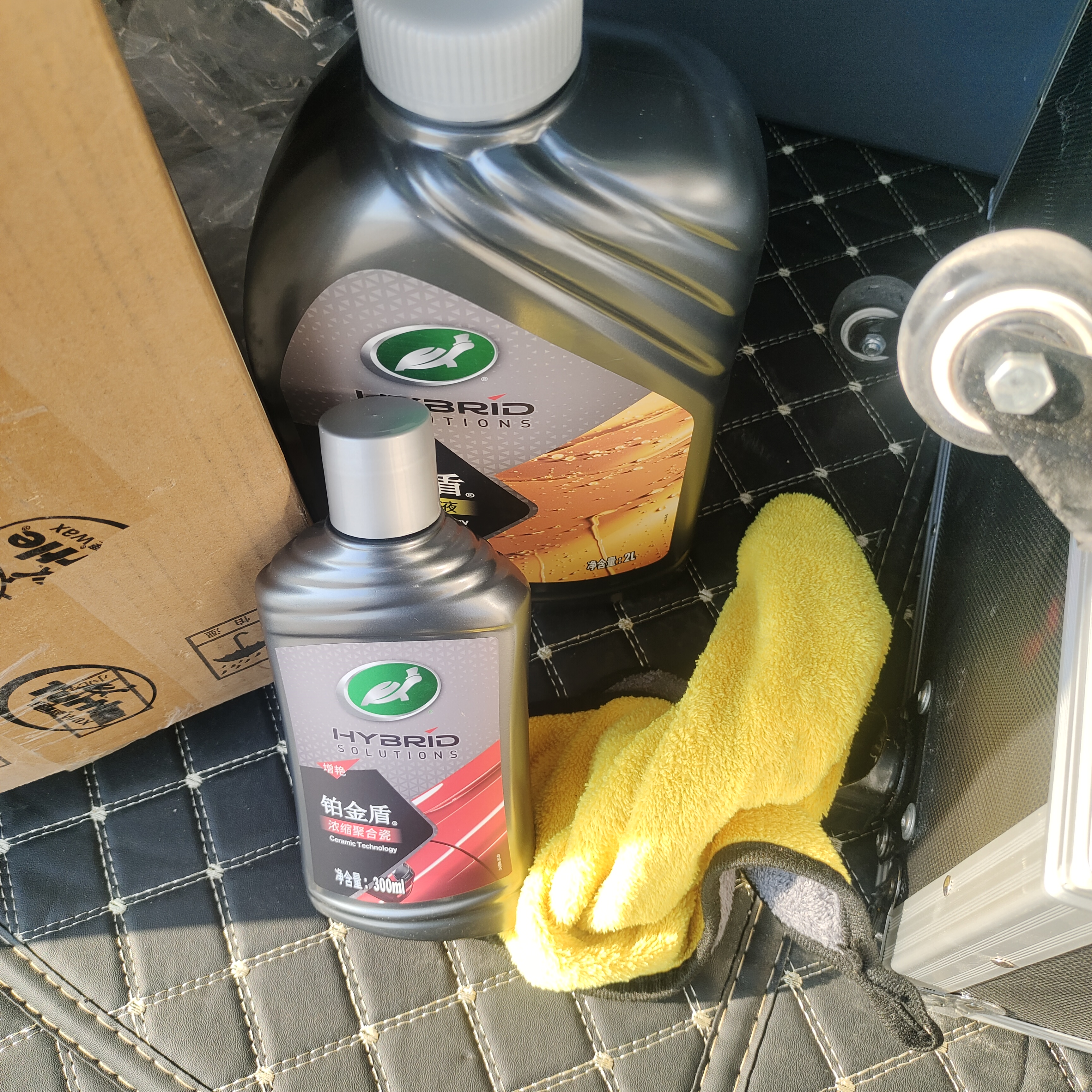 龟牌（Turtle Wax）汽车蜡铂金盾浓缩聚合瓷镀瓷镀膜蜡划痕蜡打蜡划痕蜡赛车衣神器 【长效洁净型】发烧镀瓷洗护【超值买1送5】 实拍图