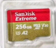 闪迪（SanDisk）256GB TF(MicroSD)内存卡 4K极速金卡A2 V30 U3行车记录仪 运动相机无人机 监控存储卡 读190MB/s 实拍图