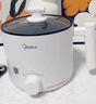 美的（Midea）电煮锅 宿舍小电锅 电蒸锅 学生寝室一体泡面小火锅电煮锅 多功能锅 电热锅 XZE1613 配蒸笼 1.7L 实拍图