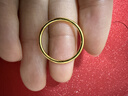 周大福婚嫁素圈黄金戒指女(工费120)15号约1.9g EOF1生日礼物 实拍图
