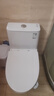 九牧（JOMOO）马桶 家用虹吸式马桶大冲力节水坐便器 防臭瞬冲 易洁抗菌马桶 易洁无棱-双旋暴风冲11396-305坑 实拍图