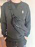 史莱辛格（Slazenger）胸包男士斜挎包休闲单肩包运动腰包挎包潮流骑行包大容量手机包 黑色【可容纳7.9寸ipad mini】 实拍图