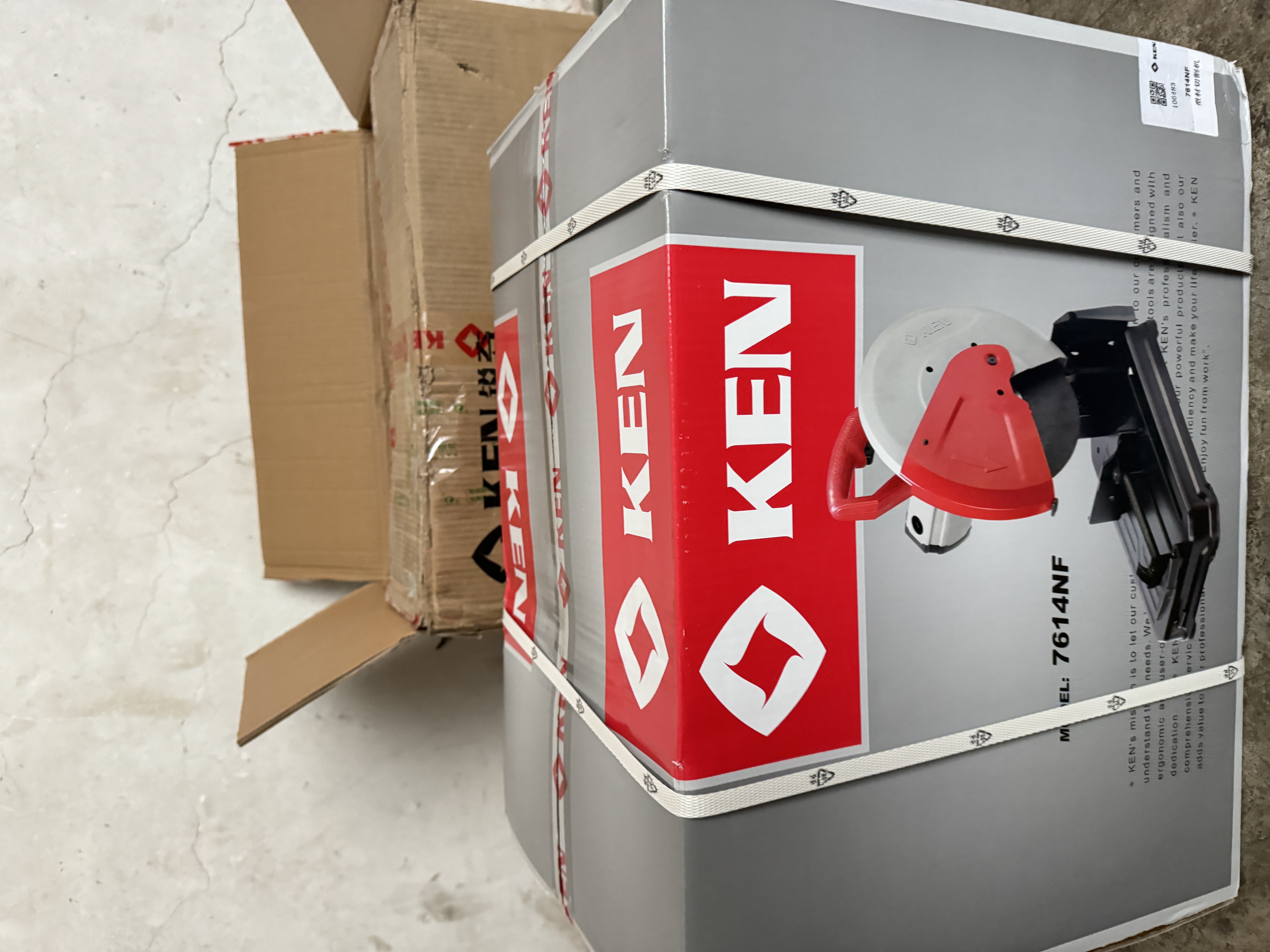 锐奇（KEN）型材切割机钢材机金属切割机2400W大功率355型强化大底座7614NF 实拍图