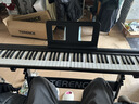 特伦斯电子琴88键折叠琴成人儿童初学电钢键盘教学乐器V10便携钢琴 V10典雅黑+延音踏板+原装琴包+Z型琴架 实拍图