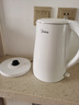 美的（Midea）电热水壶烧水壶1.7L电水壶304不锈钢0涂层双层隔热自动断电 1500W养生冲奶泡茶 MK-SH17M130 实拍图
