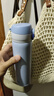 艾蒙多真空不锈钢保温杯女男学生便携时尚简约水杯 保冷防漏杯子500ML 天蓝色500ml 实拍图