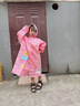 牧萌儿童雨衣男童连体套装防水全身幼儿园女孩小童 樱花独角兽 M 实拍图