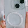 亿色适用苹果15手机壳iphone15保护套磁吸超薄透明硅胶气囊防摔软壳镜头全包magsafe充电简约男女款 实拍图