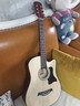 维卡斯（WEIKASI）民谣吉他初学者木吉他单板新手入门练习琴guitar吉它学生男女乐器 41英寸原木色+礼包【进阶推荐】 实拍图