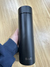 然也保温杯定制双层纯钛保鲜抑菌便携男女士曜石黑480ml PQTB-507 实拍图