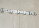 九牧（JOMOO）挂钩免打孔浴室置物架挂衣钩壁挂毛巾架太空铝6排浴室排钩939306 实拍图