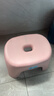 换鞋凳小凳子座椅小板凳可叠放加厚塑料凳高级感儿童学生寝室矮凳 樱花粉1个 实拍图